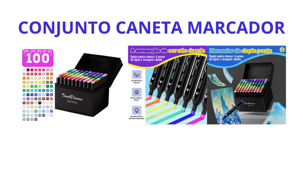 Conjunto Caneta Marcador