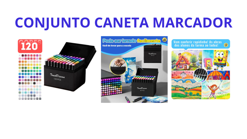 Conjunto Caneta Marcador