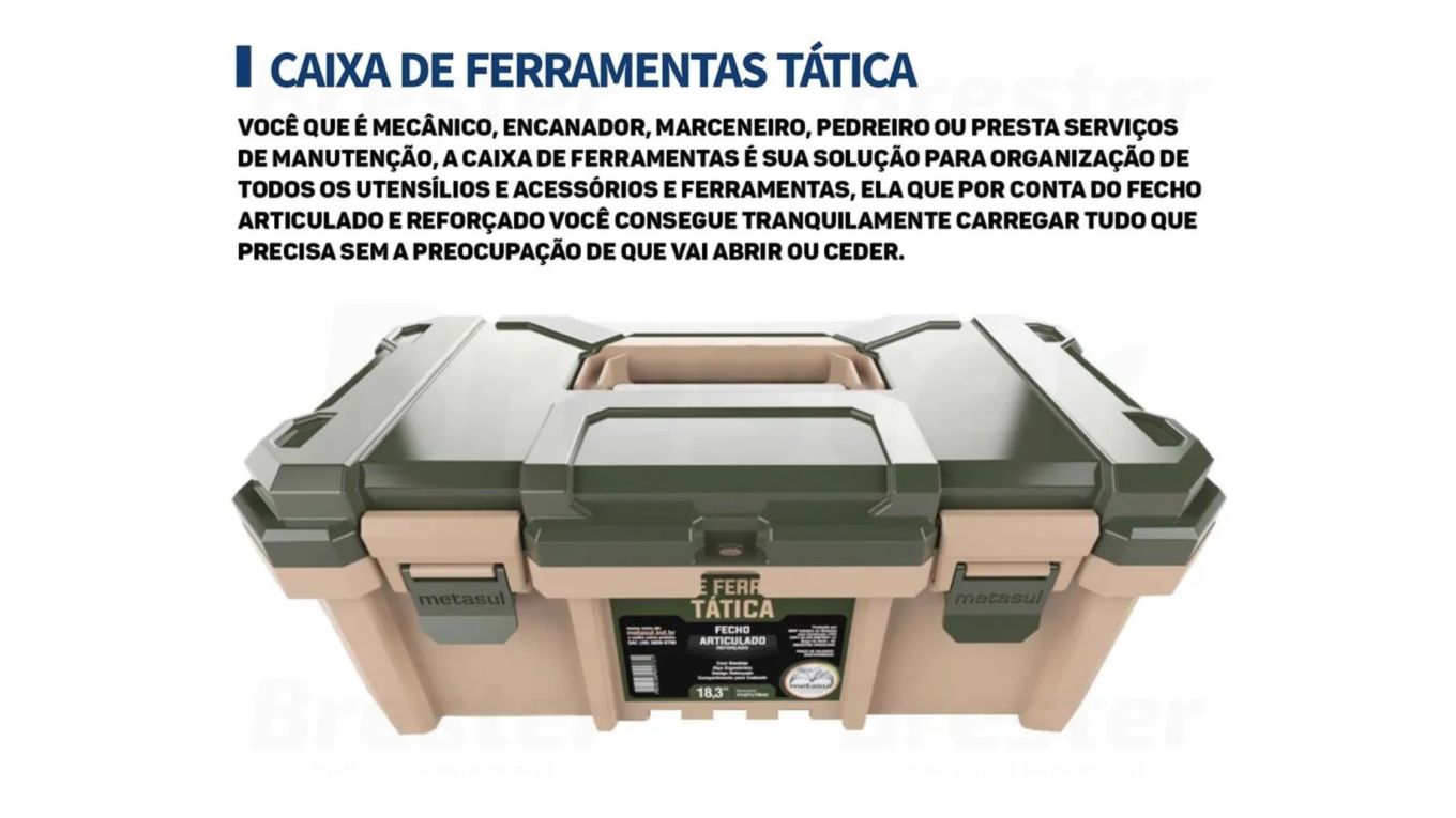 Caixa de Ferramentas Tática Camper