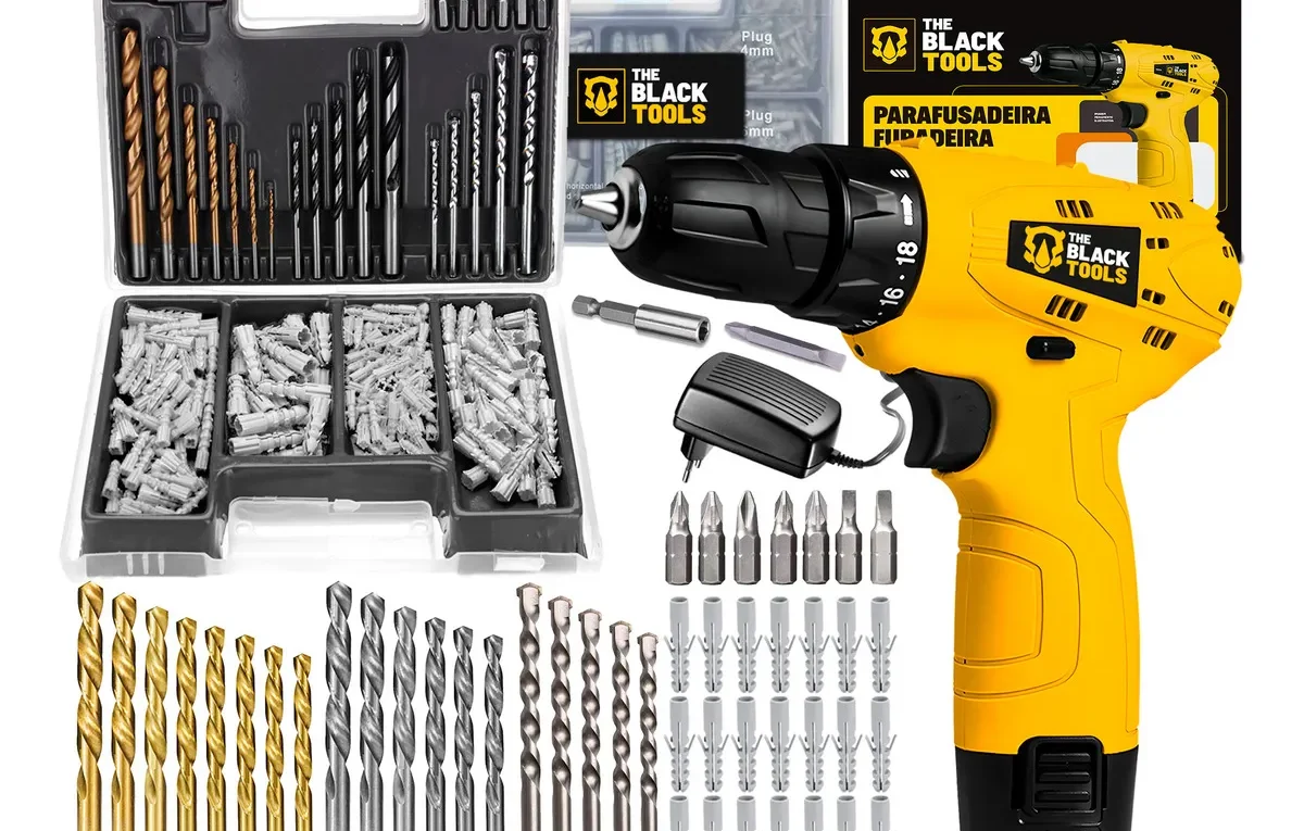 Parafusadeira Furadeira The Black Tools